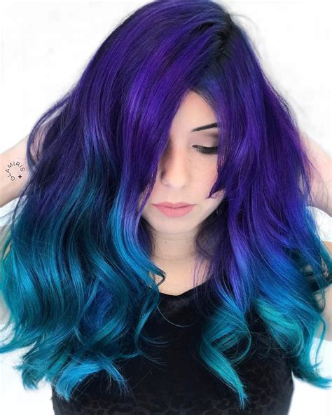 Turquoise lavender hair